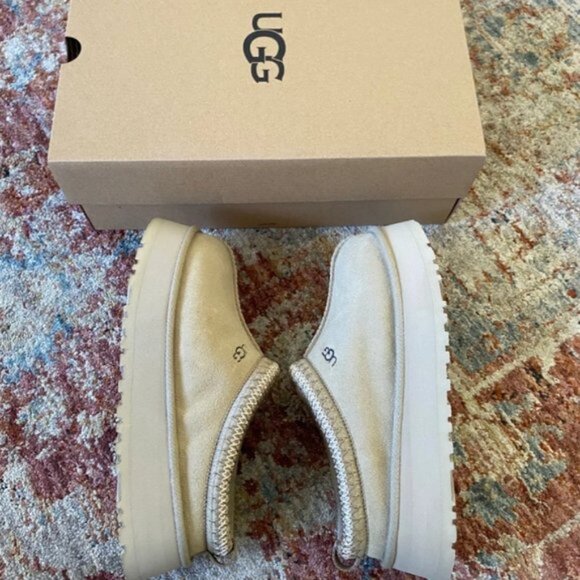 Ugg Tazz Tasman Platform Slippers Beautiful Mustard Seed - Picture 4 of 7